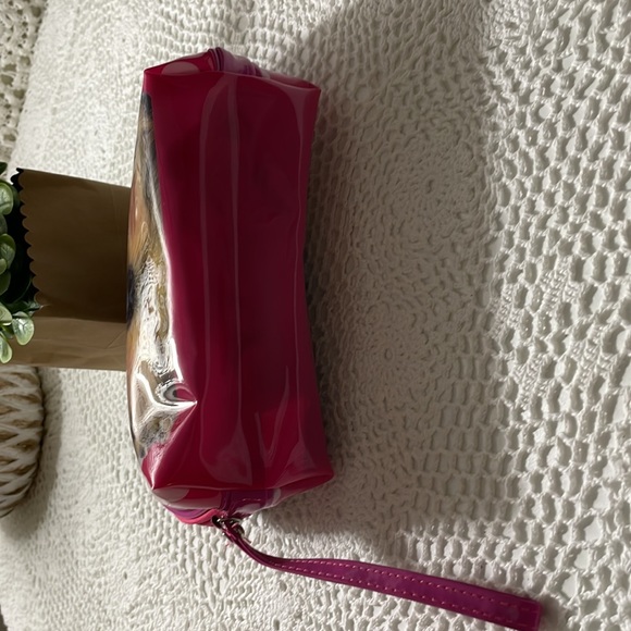 Yorkie wearing sparkle glasses make up bag NEW - Picture 4 of 5